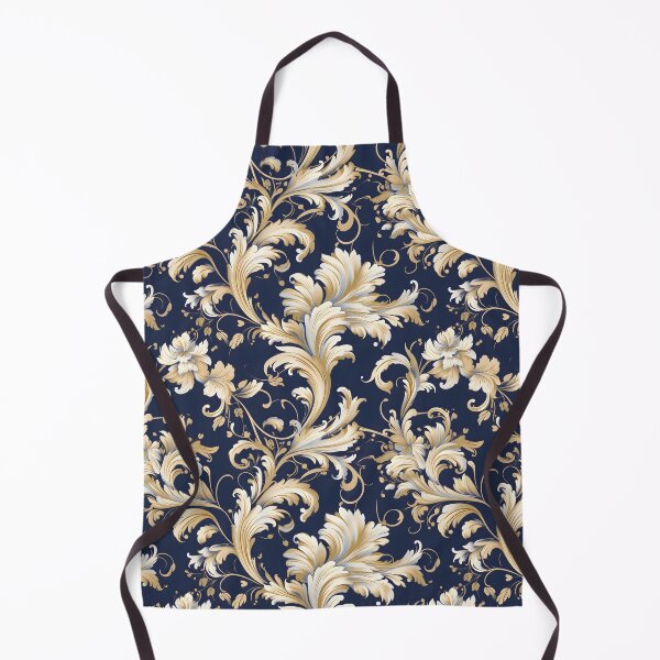 Item preview, Baroque Navy Collection with White and Gold Rod-Tone Accents designed and sold by AlienSkinEyes.