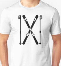 Crossed ski Unisex T-Shirt