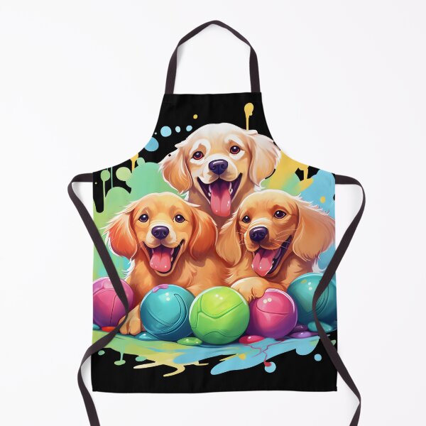 Item preview, Golden Retriever Puppy's Playing with Balls designed and sold by ARTficiallyAnon.