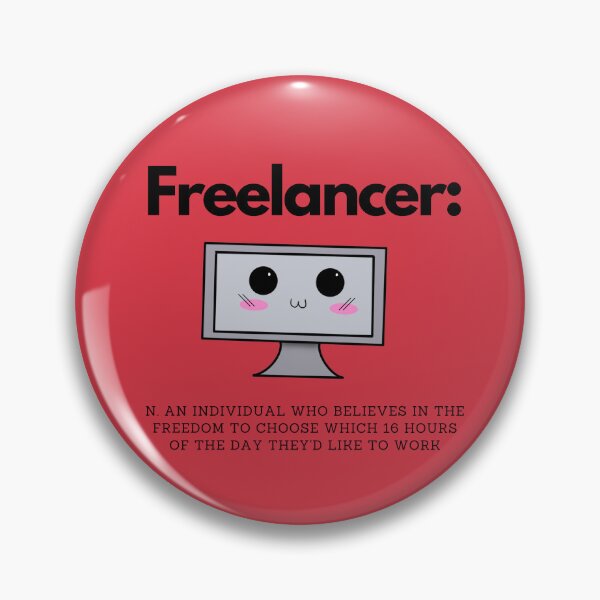 Item preview, Freelancer : a definition (Red) designed and sold by Bizzybeebolly.