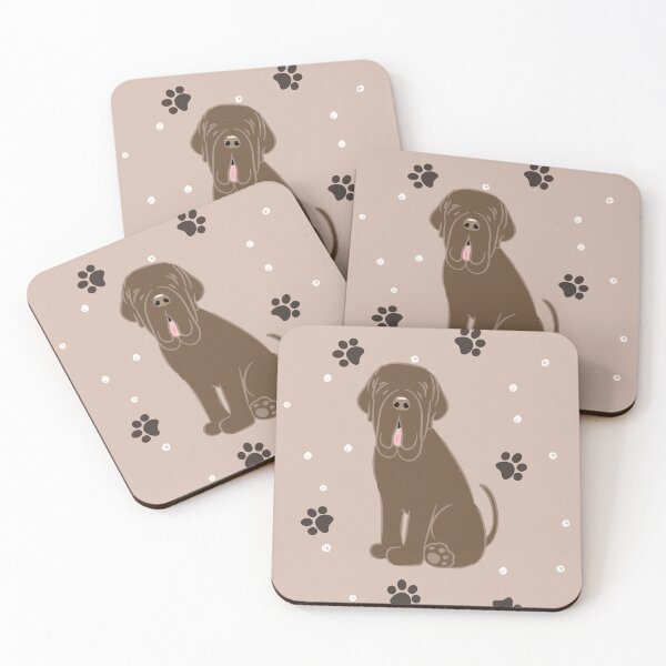 Item preview, Mahogany Chocolate Neapolitan Mastiff Neo Dog  designed and sold by Lulupainting.