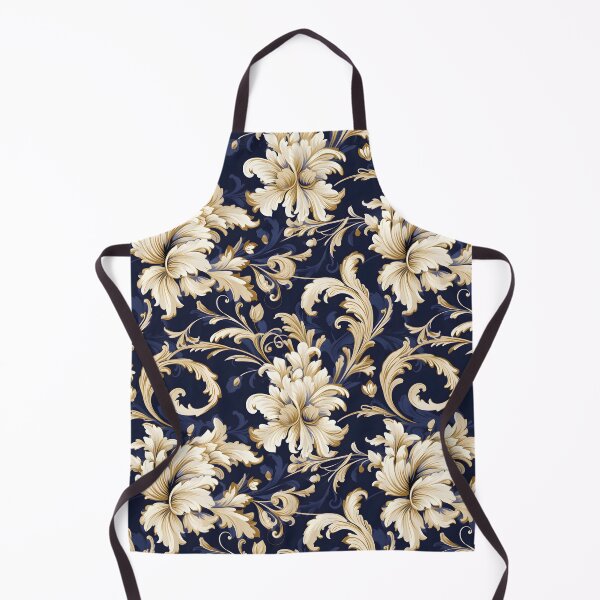 Item preview, Baroque Navy Collection with White and Gold Rod-Tone Accents designed and sold by AlienSkinEyes.