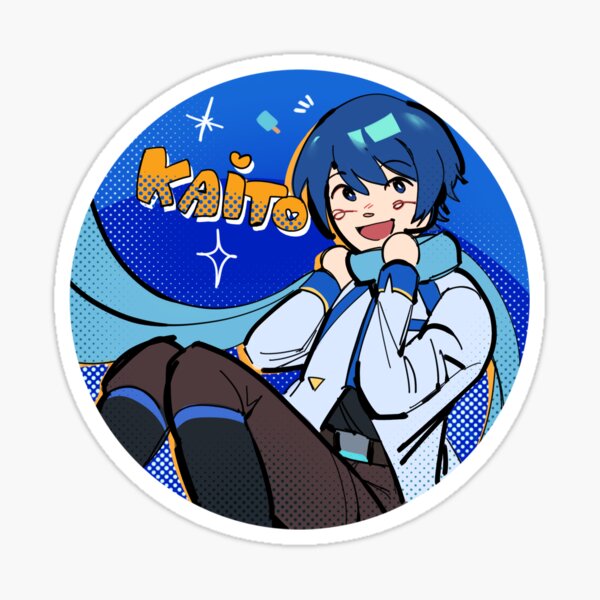 VOCALOID KAITO BADGE Sticker