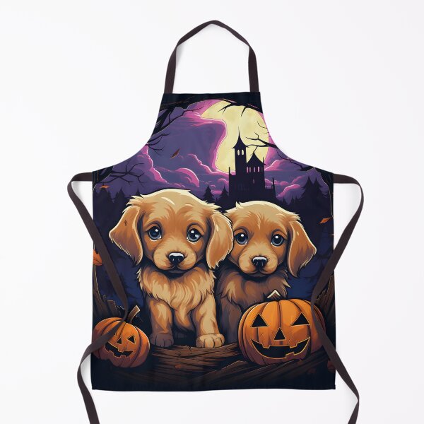 Item preview, Halloween Golden Retriever Puppy's Pumpkins designed and sold by ARTficiallyAnon.