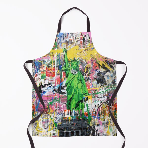 Item preview, Statue Of Liberty Holding Paintbrush Pop Culture Street Art Mashup designed and sold by Teecha.