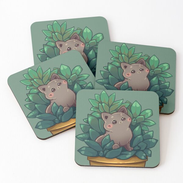 Item preview, Cat in the plant pot designed and sold by Allraunde.art.