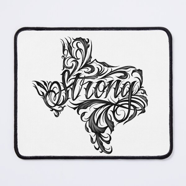 Item preview, Texas strong tattoo style cursive designed and sold by allengrt.
