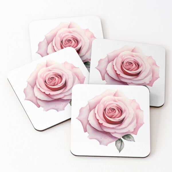 Item preview,  pink watercolor rose flower designed and sold by ArtHideaway.