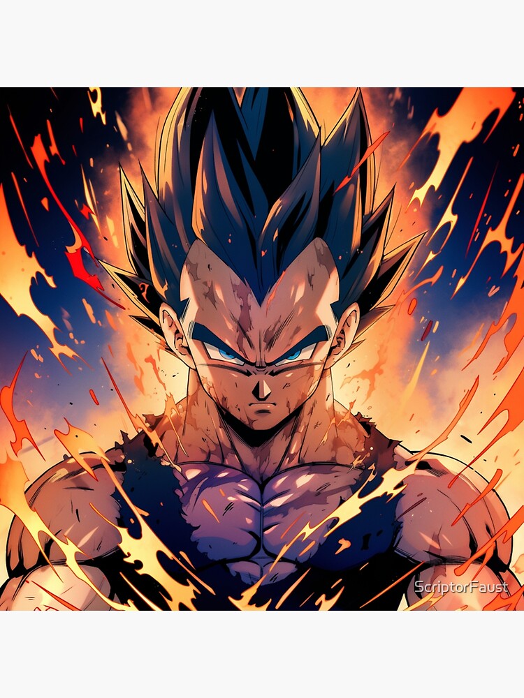 Download Vegeta Unleashes his Super Saiyan 2 Power Wallpaper