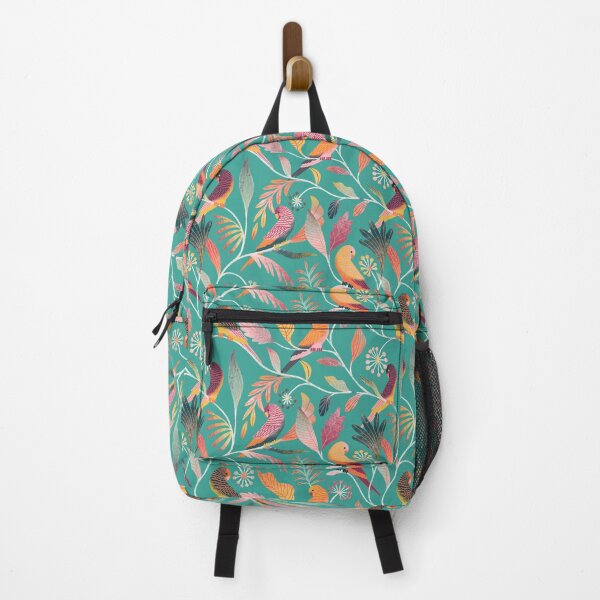 Item preview, Colorful Floral Parakeet Pattern designed and sold by Yulia Saraswati.