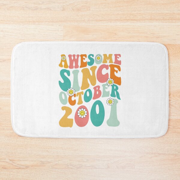 Item preview, Awesome Since October 2001 | Made In 2001 | Retro Groovy Birthday designed and sold by Christina-grich.
