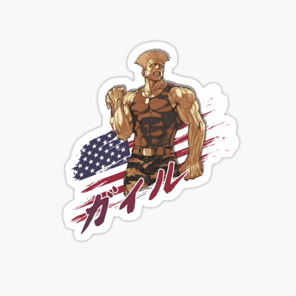 Guile  Street Fighters Sticker for Sale by 0therworldly4rt