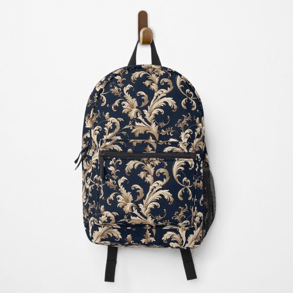 Item preview, Baroque Navy Collection with White and Gold Rod-Tone Accents designed and sold by AlienSkinEyes.