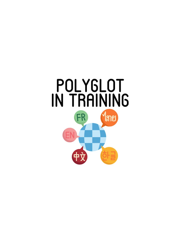 Thumbnail 4 of 4, iPhone Case, Polyglot In Training designed and sold by GoofyLab.