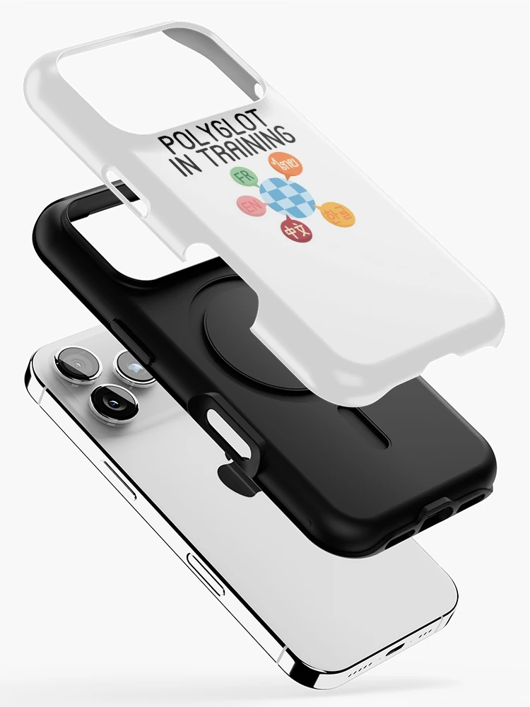 Thumbnail 2 of 4, iPhone Case, Polyglot In Training designed and sold by GoofyLab.