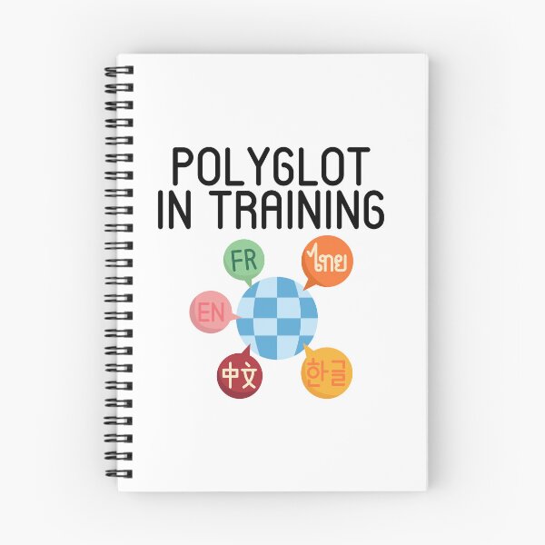 Item preview, Polyglot In Training designed and sold by GoofyLab.