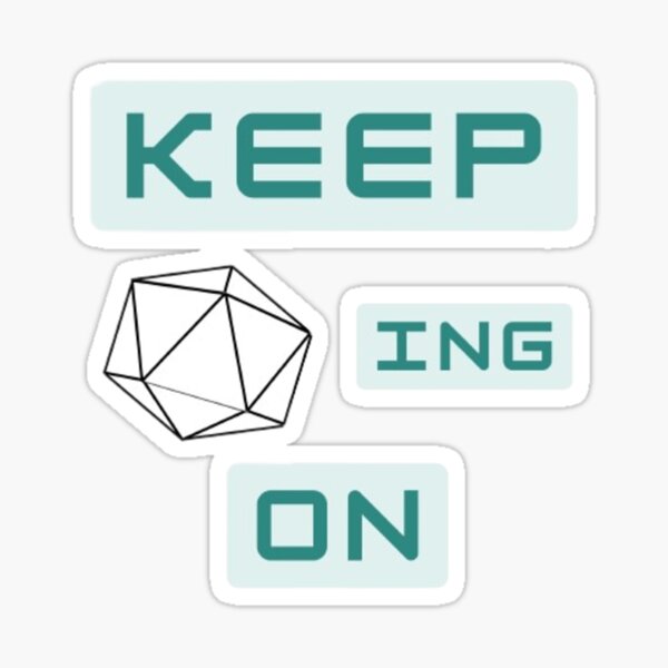 Item preview, D&D D20 Inspired - Green w/ Blue Background designed and sold by Goodsology.