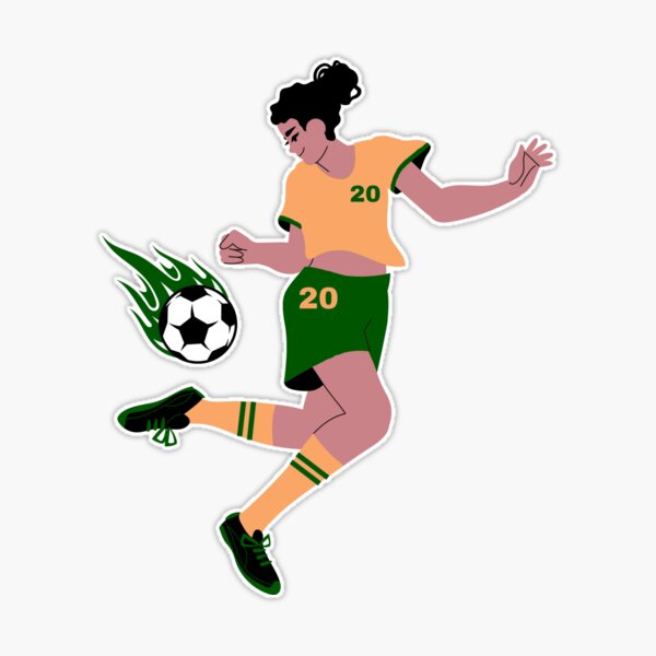 Sam Kerr's 2023 World Cup Matildas Jersey Sticker for Sale by sophieeemc