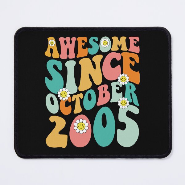Item preview, Awesome Since October 2005 | Made In 2005 | Retro Groovy Birthday designed and sold by Christina-grich.