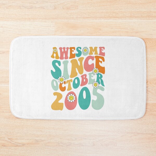 Item preview, Awesome Since October 2005 | Made In 2005 | Retro Groovy Birthday designed and sold by Christina-grich.