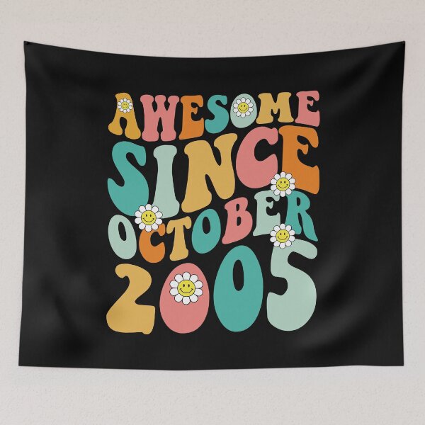 Item preview, Impresionante desde octubre de 2005 | Fabricado en 2005 | Cumpleaños retro maravilloso designed and sold by Christina-grich.