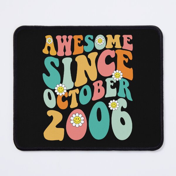 Item preview, Awesome Since October 2006 | Made In 2006 | Retro Groovy Birthday designed and sold by Christina-grich.