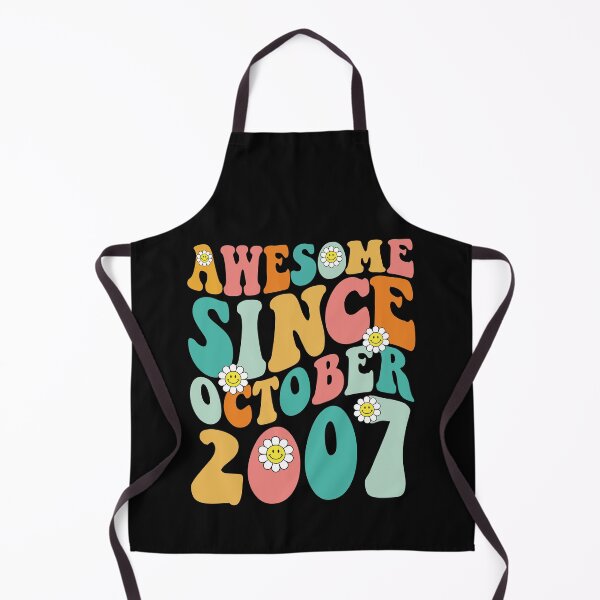 Item preview, Awesome Since October 2007 | Made In 2007 | Retro Groovy Birthday designed and sold by Christina-grich.