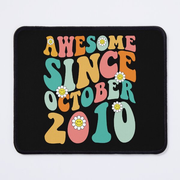 Item preview, Awesome Since October 2010 | Made In 2010 | Retro Groovy Birthday designed and sold by Christina-grich.