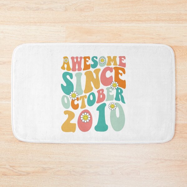 Item preview, Awesome Since October 2010 | Made In 2010 | Retro Groovy Birthday designed and sold by Christina-grich.