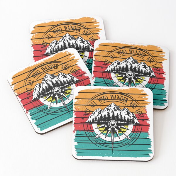 Item preview, Not All  Who Wander are Lost Compass and Mountain designed and sold by VinBasis.