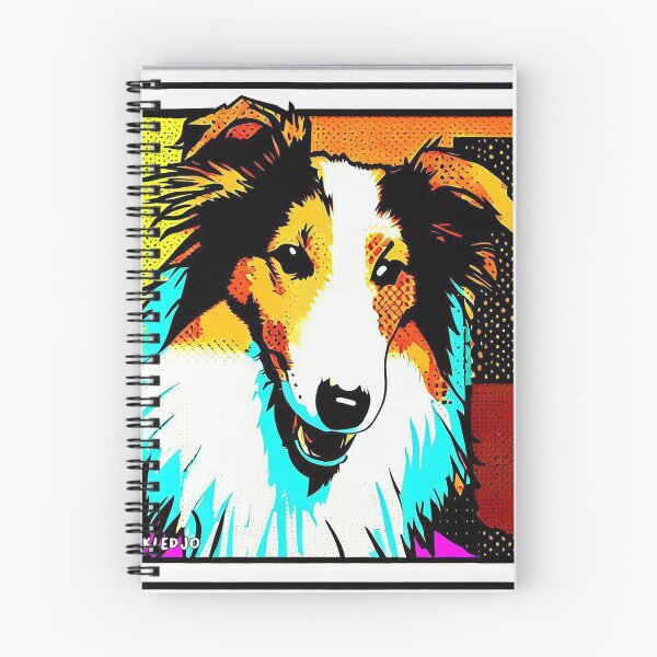 Item preview, Happy Rough Collie Pop Art designed and sold by FunnehGacha.