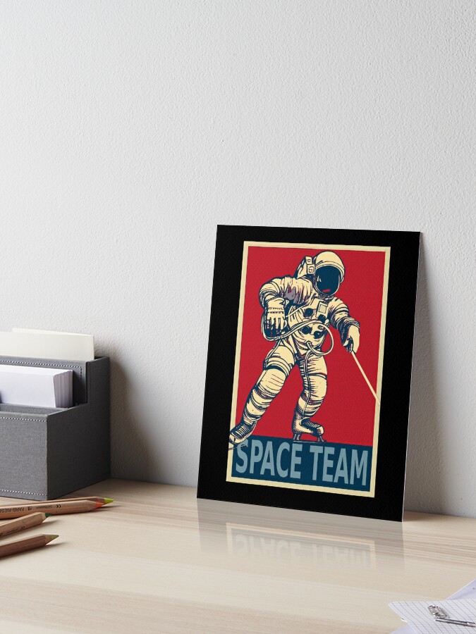 An astronaut playing hockey Throw Pillow for Sale by Fresh Clothes
