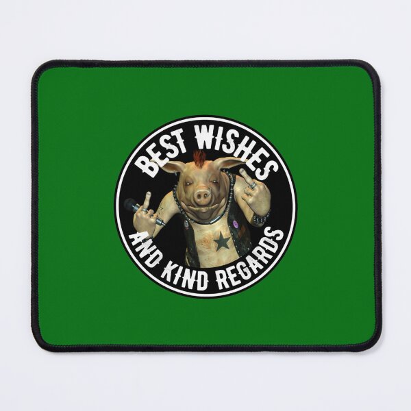 Item preview, Best Wishes and Kind Regards Profanity Rocks Profanity Pig Middle Finger Rude Pig designed and sold by chonggchongg.