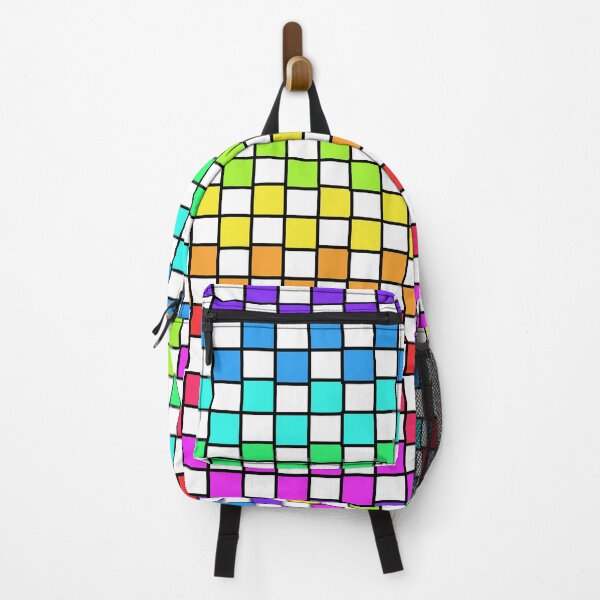 Item preview, rainbow groovy square pattern designed and sold by apollo--11.