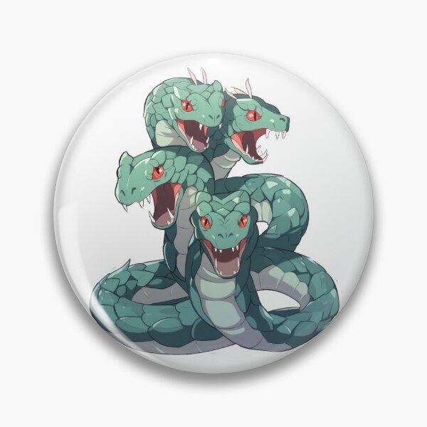 Item preview, Cute Chibi Style Hydra Creature designed and sold by SundayDonuts.