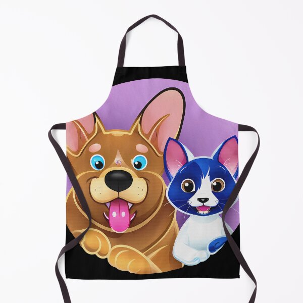 Item preview, Cute Soft Color Cartoon of a Cat and a Corgi Dog designed and sold by deepakrode7.