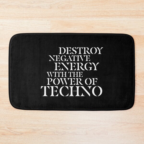 Item preview, Destroy negative energy with the power of techno. Electronic music fans gifts. designed and sold by just-quotes.