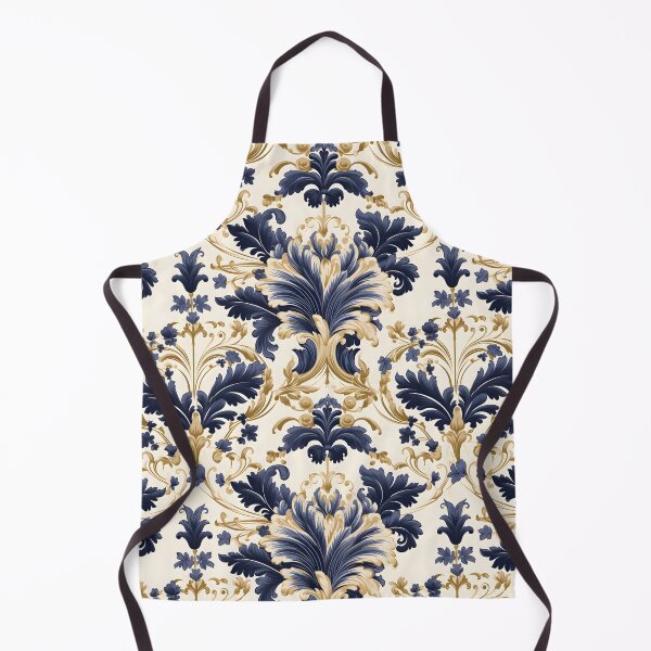 Item preview, Baroque Navy Collection with White and Gold Rod-Tone Accents designed and sold by AlienSkinEyes.