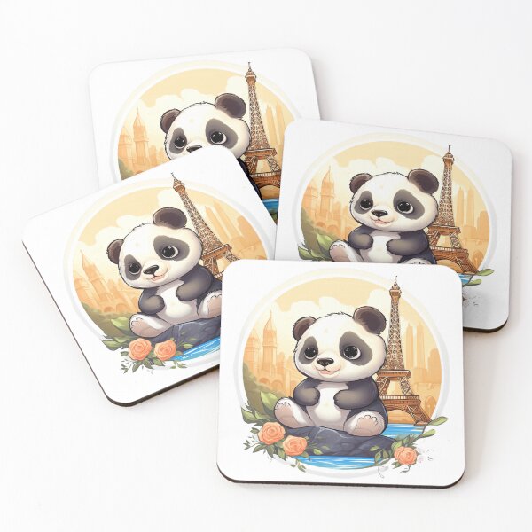 Item preview, Cute Panda in Eiffel Tower designed and sold by PandaPlanner.