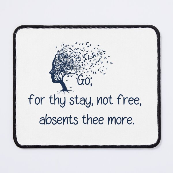 Item preview, Freedom in Absence: John Milton Quote Design designed and sold by wordartistry.