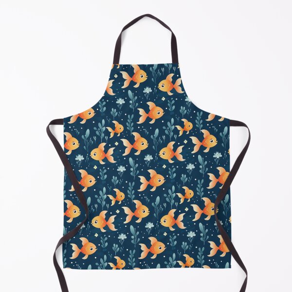 Item preview, cute goldfish seamless designed and sold by NatthyDesign.