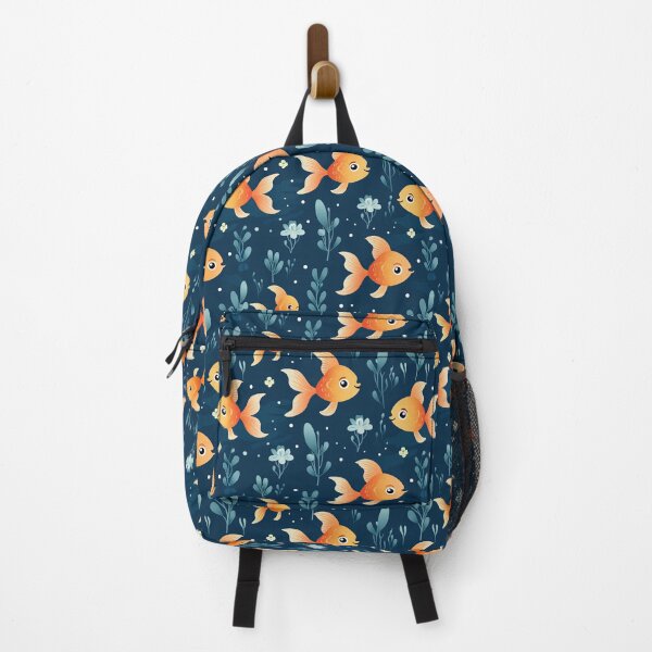 Item preview, cute goldfish seamless designed and sold by NatthyDesign.