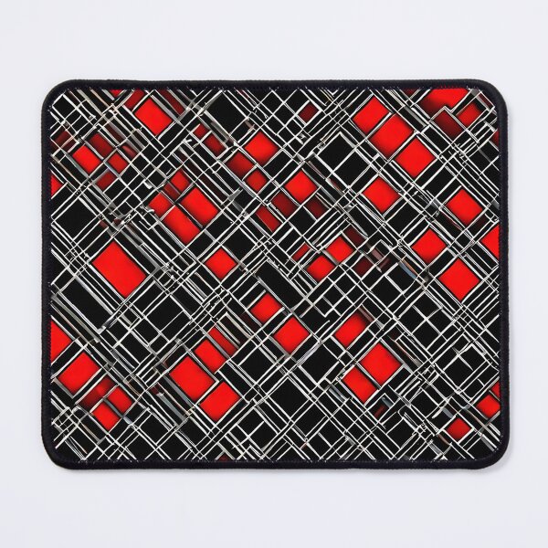 Item preview, Black and red abstract geometric  designed and sold by SK8N.