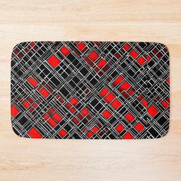 Item preview, Black and red abstract geometric  designed and sold by SK8N.