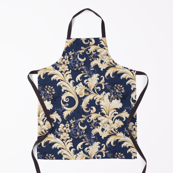 Item preview, Baroque Navy Collection with White and Gold Rod-Tone Accents designed and sold by AlienSkinEyes.