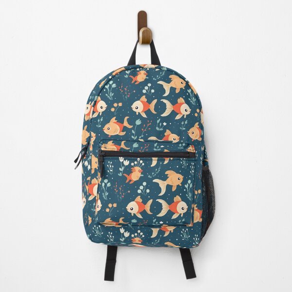 Item preview, cute goldfish seamless designed and sold by NatthyDesign.