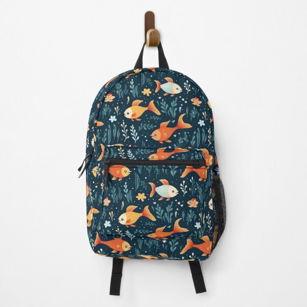 Item preview, cute goldfish seamless designed and sold by NatthyDesign.