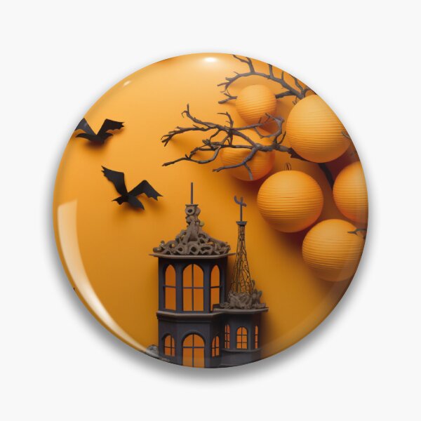 Item preview, halloween background with castle and bats designed and sold by SabinArt.