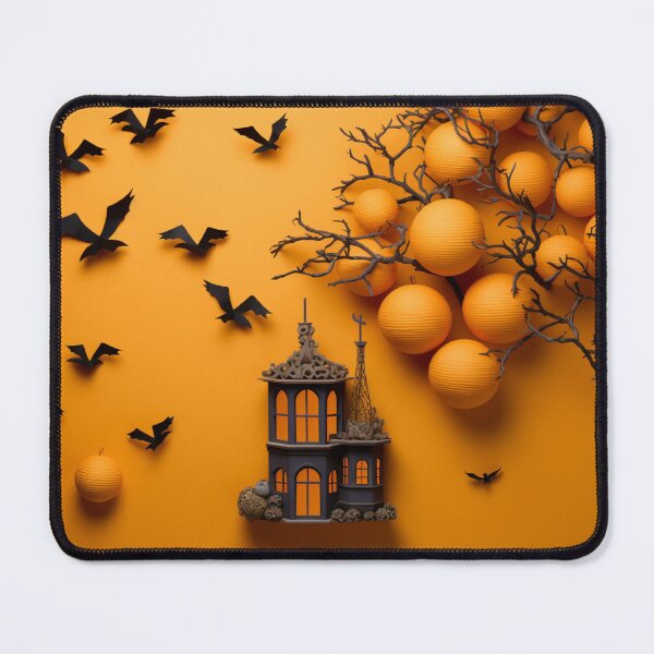 Item preview, halloween background with castle and bats designed and sold by SabinArt.