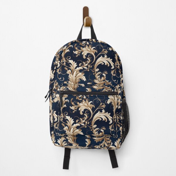 Item preview, Baroque Navy Collection with White and Gold Rod-Tone Accents designed and sold by AlienSkinEyes.